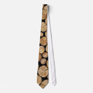 Rows of wood in stack tie