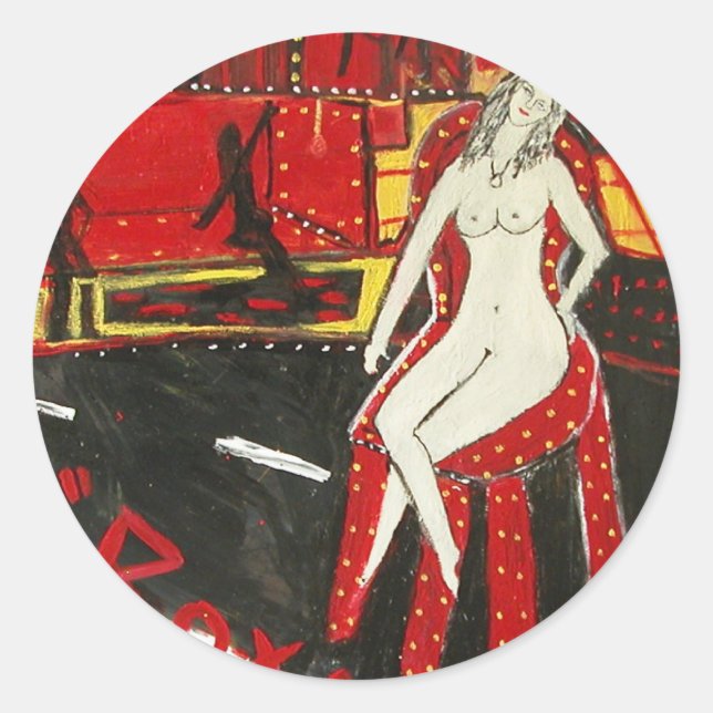 ROXANNE CLASSIC ROUND STICKER (Front)
