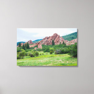 Roxborough Meadows Mountains and Spires Canvas Print