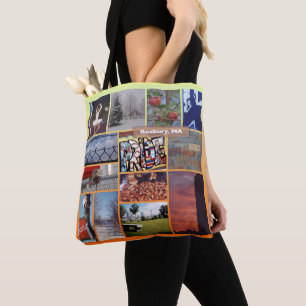 Roxbury, Massachusetts Photo Collage Tote Bag
