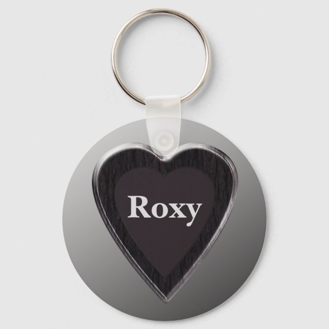 Roxy Heart Keychain (Front)
