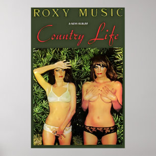 Roxy Music, Country Life 1974 Promo Poster Print 1