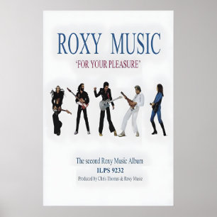 Roxy Music For your Pleasure US Promo Poster Print
