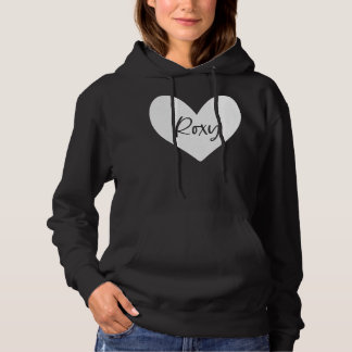 Roxy Pink Name Heart Love Woman Girl Friend Person Hoodie