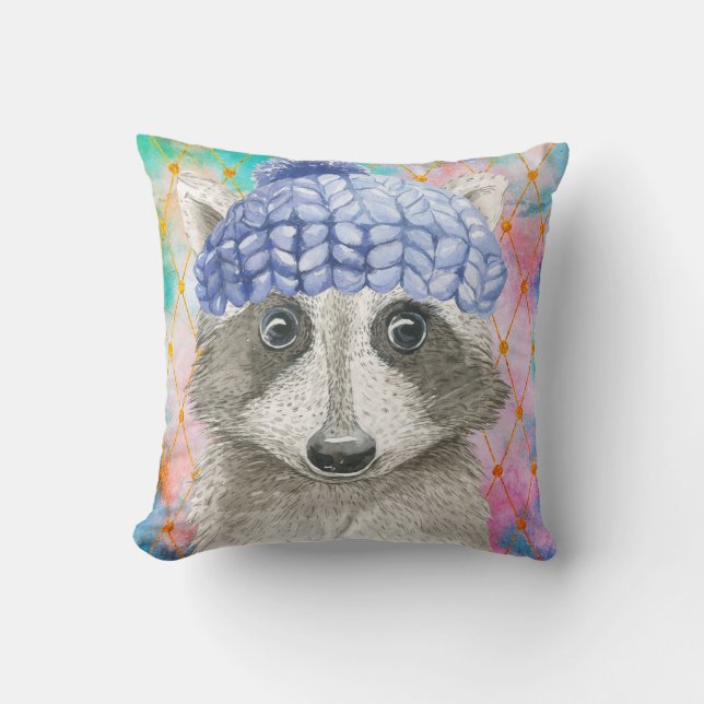 Roxy the Racoon Cushion (Front)
