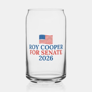 Roy Cooper for Senate 2026 Election Can Glass