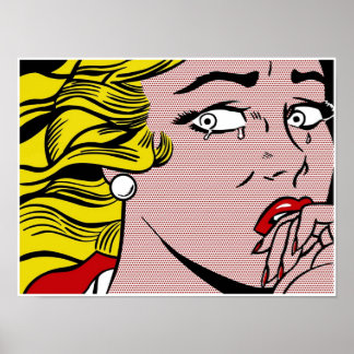 Roy LIchtenstein Crying Girl Poster