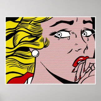 Roy LIchtenstein - Crying Girl Poster