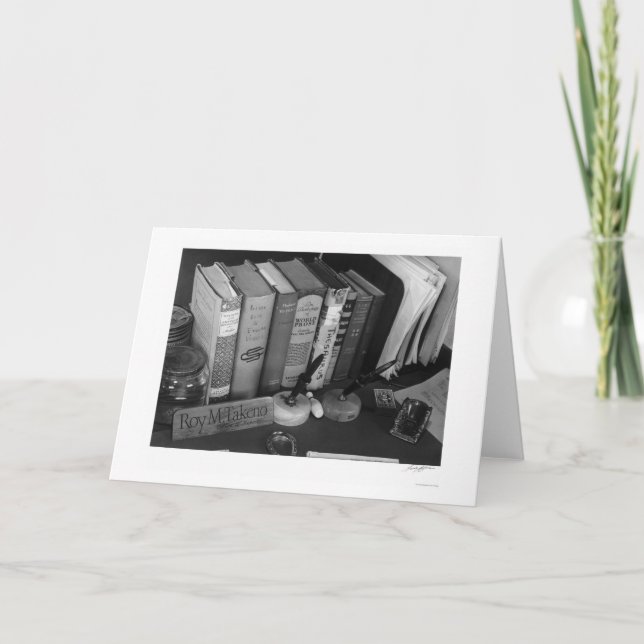 Roy Takeno's Desk 1943 Card (Front)