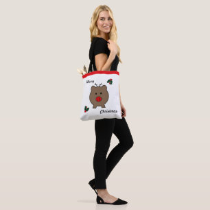 Roy the Christmas Pig Holiday Tote Bag