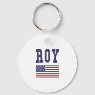 Roy US Flag Key Ring