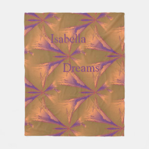 Royal Abstract Star Personalised Fleece Blanket