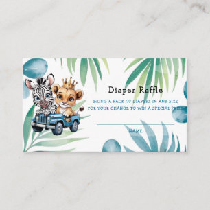 Royal Adventure Ride Boy Diaper Riffle Business Card