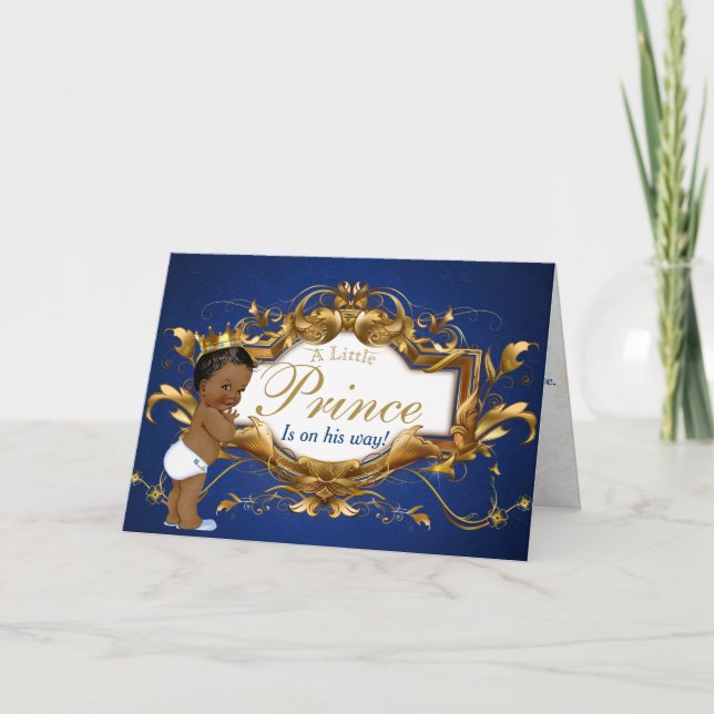Royal African Prince Congratulations Card (Front)