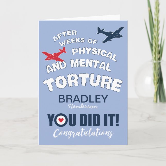 Royal Air Force Passing Out Parade | Modern Card (Front)