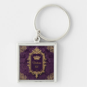 Royal Amethyst Quinceañera, custom Key Ring