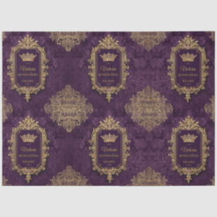 Royal Amethyst Quinceañera, custom Tissue Paper