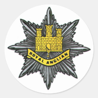Royal Anglian Regiment Small Circular Sticker