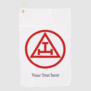 Royal Arch Chapter Freemason Masonic Gift Golfer Golf Towel