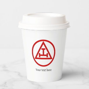 Royal Arch Freemason Masonic Masonry Symbol Mason Paper Cups