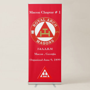 Royal Arch Mason Vertical Retractable Banner