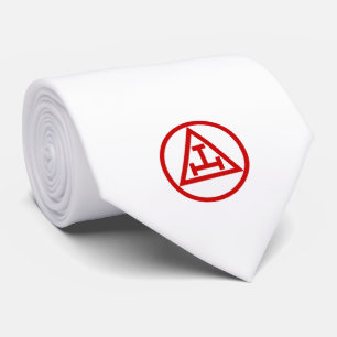 Royal Arch Masonic Freemason Monogram Tie