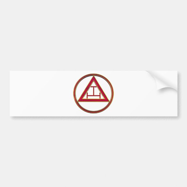 Royal Arch Triple Tau Bumper Sticker (Front)
