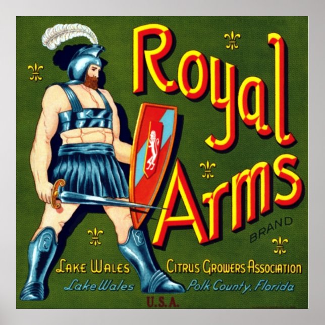 Royal Arms Citrus Poster (Front)