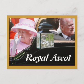 Royal Ascot Diamond Jubilee portrait postcard