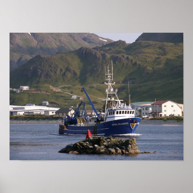 Royal Atlantic, Fishing Trawler in Dutch Harbour Poster (Front)