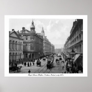 Royal Avenue Belfast, N. Ireland, early 1900s Poster