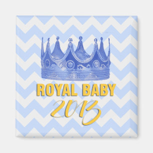 Royal Baby 2013 crown chevron magnet