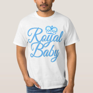 Royal Baby in Blue with Crown T-Shirt