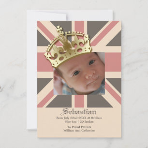 Royal Baby New Baby With Crown Announcement