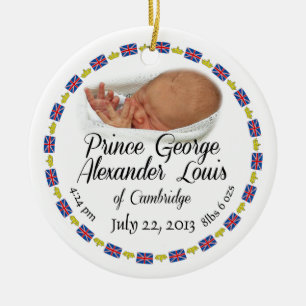 Royal Baby - Prince George Alexander Louis Ceramic Tree Decoration