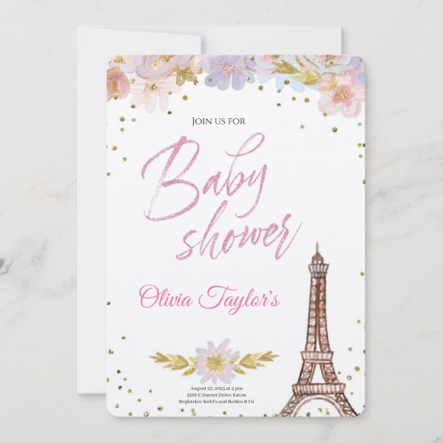 Royal Baby Shower in the Dream Castle Invitation (Front)