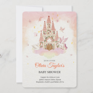 Royal Baby Shower in the Dream Castle Invitation
