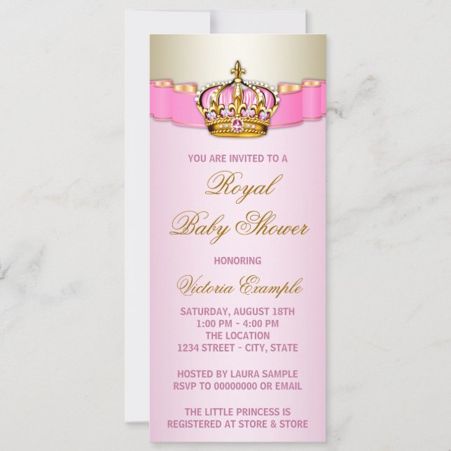 Royal Baby Shower Invitation (Front)
