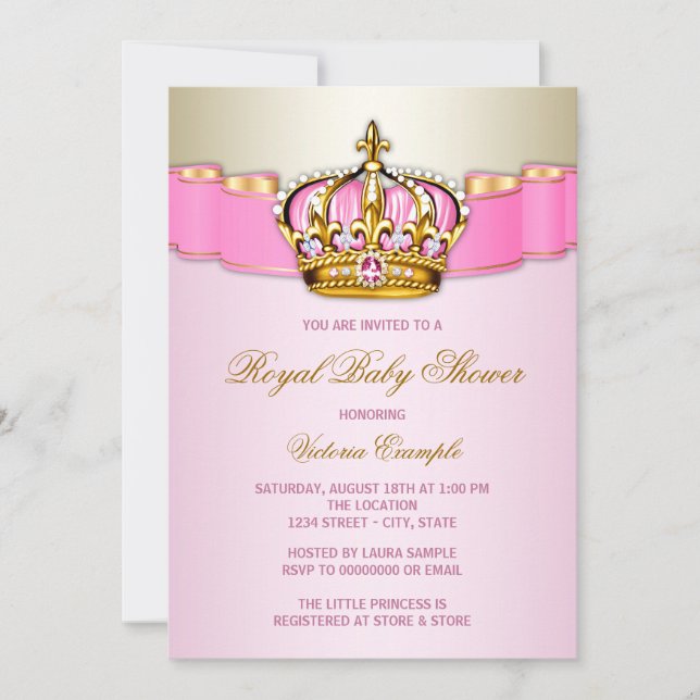 Royal Baby Shower Invitation (Front)
