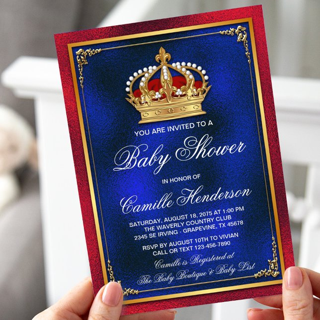 Royal Baby Shower  Invitation (Creator Uploaded)