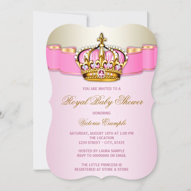 Royal Baby Shower Invitation (Front)