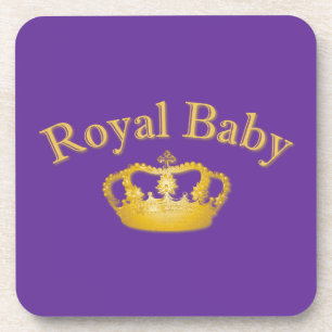 Royal Baby with Golden Crown Coaster