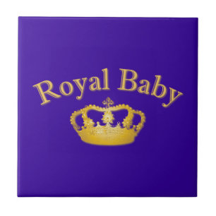 Royal Baby with Golden Crown Tile