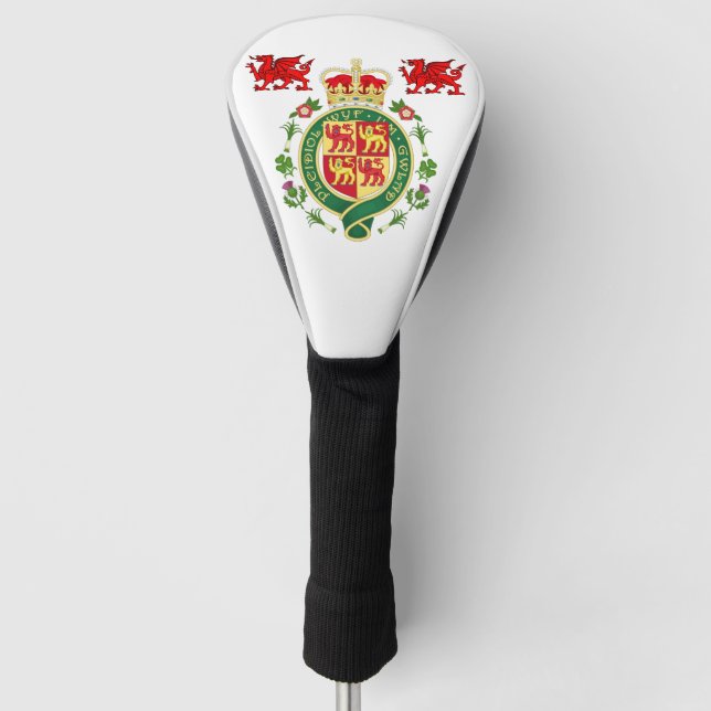 Royal Badge of Wales Golf Head Cover (Front)