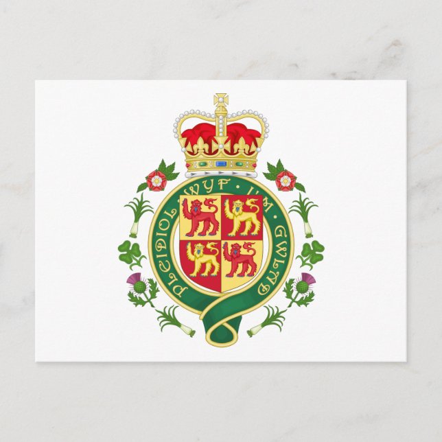Royal Badge of Wales Postcard (Front)
