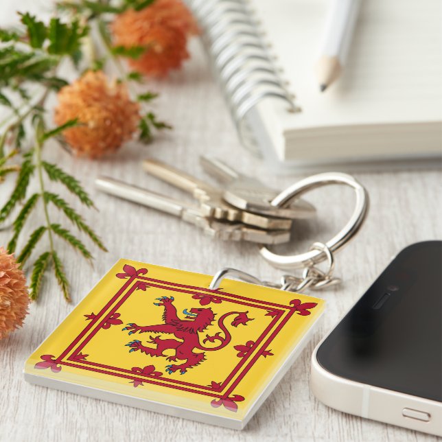 Royal Banner - Scotland Key Ring (Front Right)