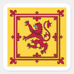 Royal Banner - Scotland Square Sticker