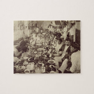 Royal Banquet at King Kalakana's Boat House, c.187 Jigsaw Puzzle