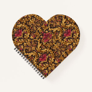 Royal Baroque Floral with Gold Ornament Notebook