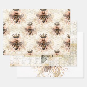 Royal Bee Decoupage/Wrap Sheet Set